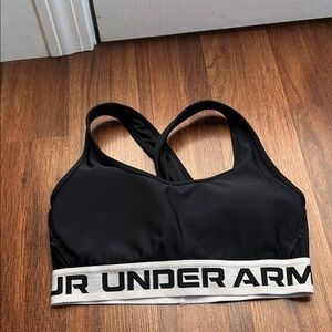 Under Armour Black and White Sports Bra